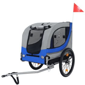 Large Folding Bike Trailer for Dogs ��� 120LB Capacity All-Terrain Pet Carrier, Durable Steel Frame for Cycling, Jogging, Camping & Outdoor Adventures