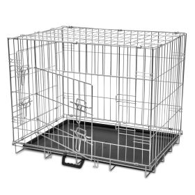 Foldable Metal Dog Cage L