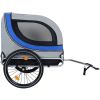 Large Folding Bike Trailer for Dogs ��� 120LB Capacity All-Terrain Pet Carrier, Durable Steel Frame for Cycling, Jogging, Camping & Outdoor Adventures