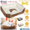 Pet Dog Bed Soft Warm Fleece Puppy Cat Bed Dog Cozy Nest Sofa Bed Cushion Mat For S/M Dog
