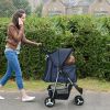 3 Wheels Pet Stroller Foldable Carrier Strolling Cart Travel Jogger Pet Stroller with Removable Liner Storage Basket for Dog Cat