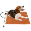 Pet Heating Pad Waterproof Electric Heating Mat Warming Blanket with 9 Heating Modes 4 Timer Settings Washable Cover Chew Resistant Cord Case