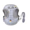 Pet Mesh Harness Dog Leash Set Reflective Chest Strap Adjustable Puppy Vest For Puppies Breeds Dogs Cats Walking Outdoor